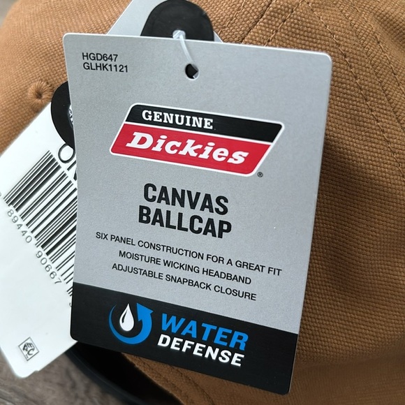 Dickies Water Defense Canvas snap back cap,
moisture wicking headband,6 panel - Picture 8 of 9